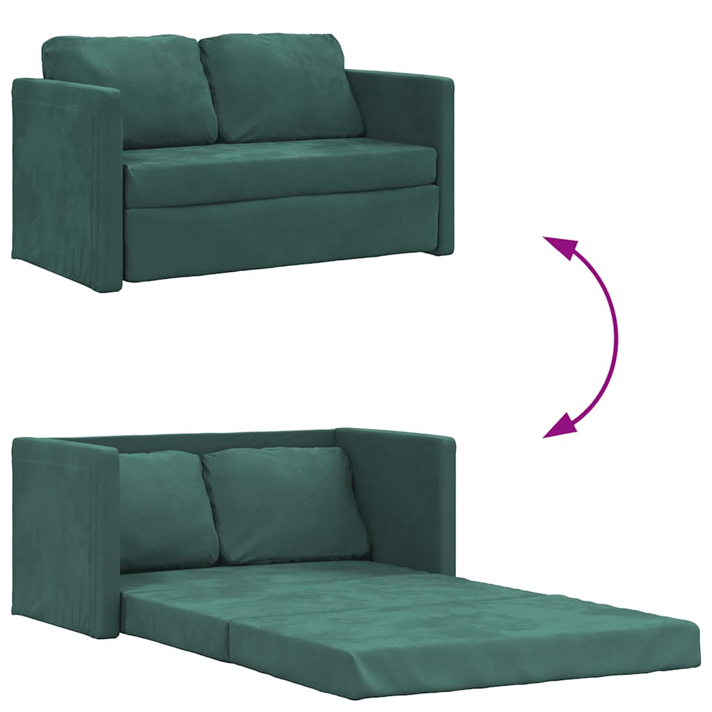Golvbäddsoffa 2-I-1 122X204X55 Cm Sammet