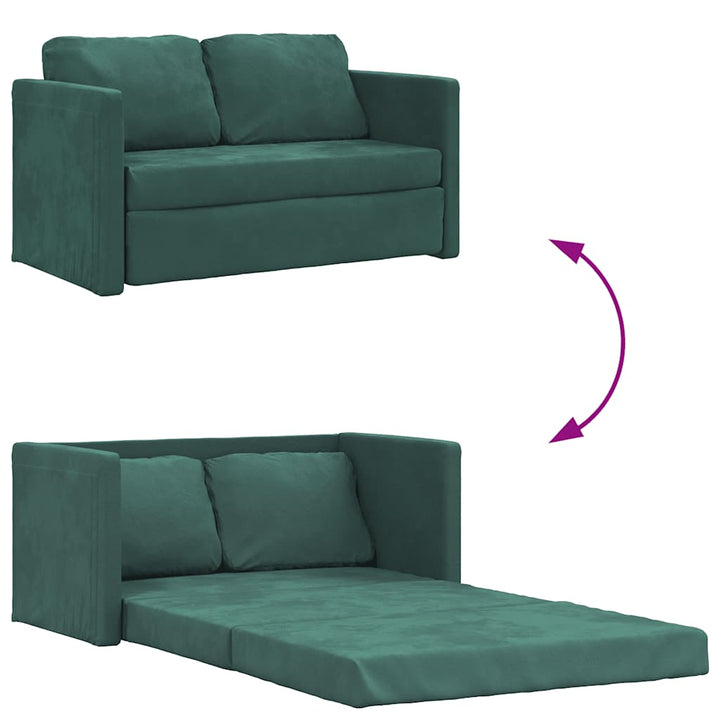 Golvbäddsoffa 2-I-1 122X204X55 Cm Sammet