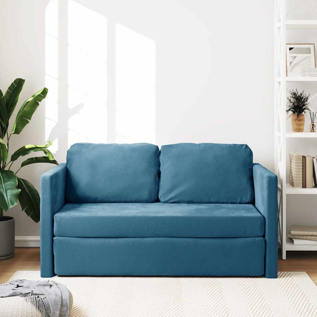 Golvbäddsoffa 2-I-1 122X204X55 Cm Sammet