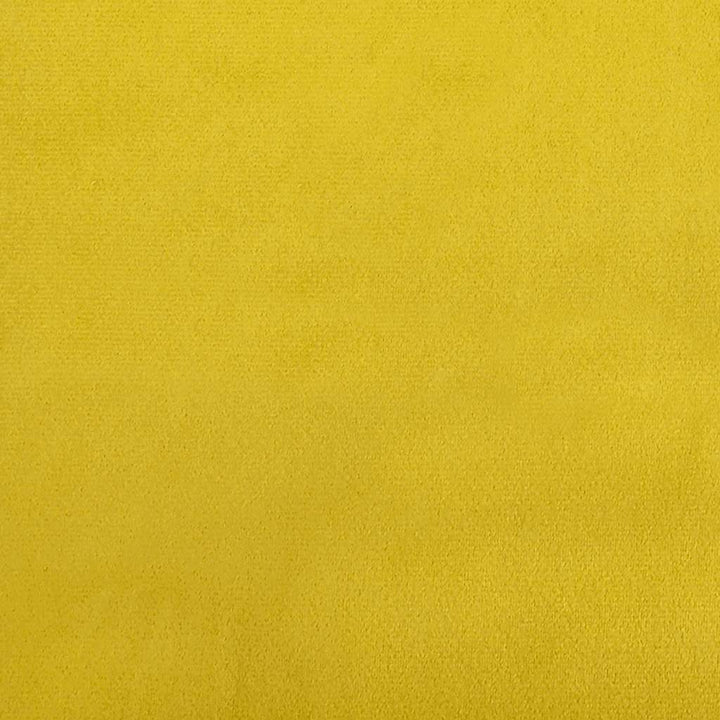 Golvbäddsoffa 2-I-1 Mörkgul 122X204X55 Cm Sammet