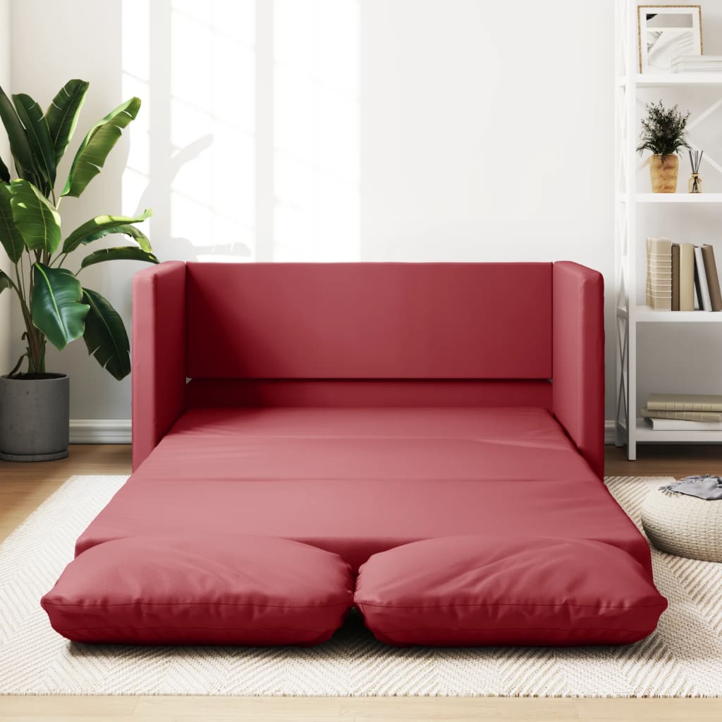 Golvbäddsoffa 2-I-1 112X174X55 Cm Konstläder
