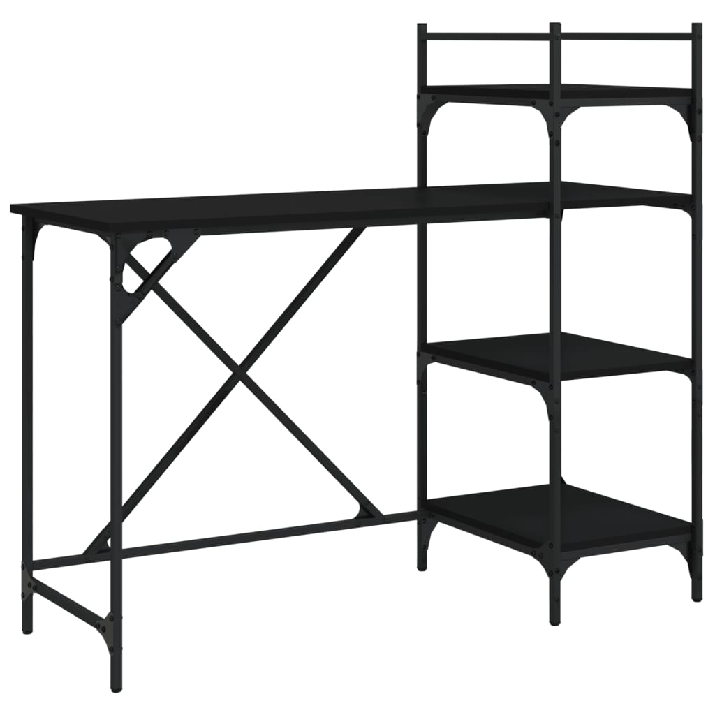 Datorskrivbord Med Hyllor 120X47X109 Cm