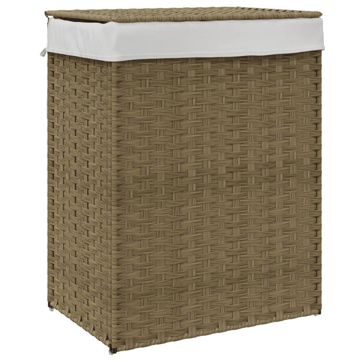 Tvättkorg Med Lock 46X33X60 Cm Konstrotting