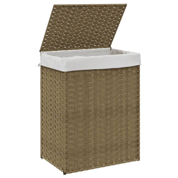 Tvättkorg Med Lock 46X33X60 Cm Konstrotting