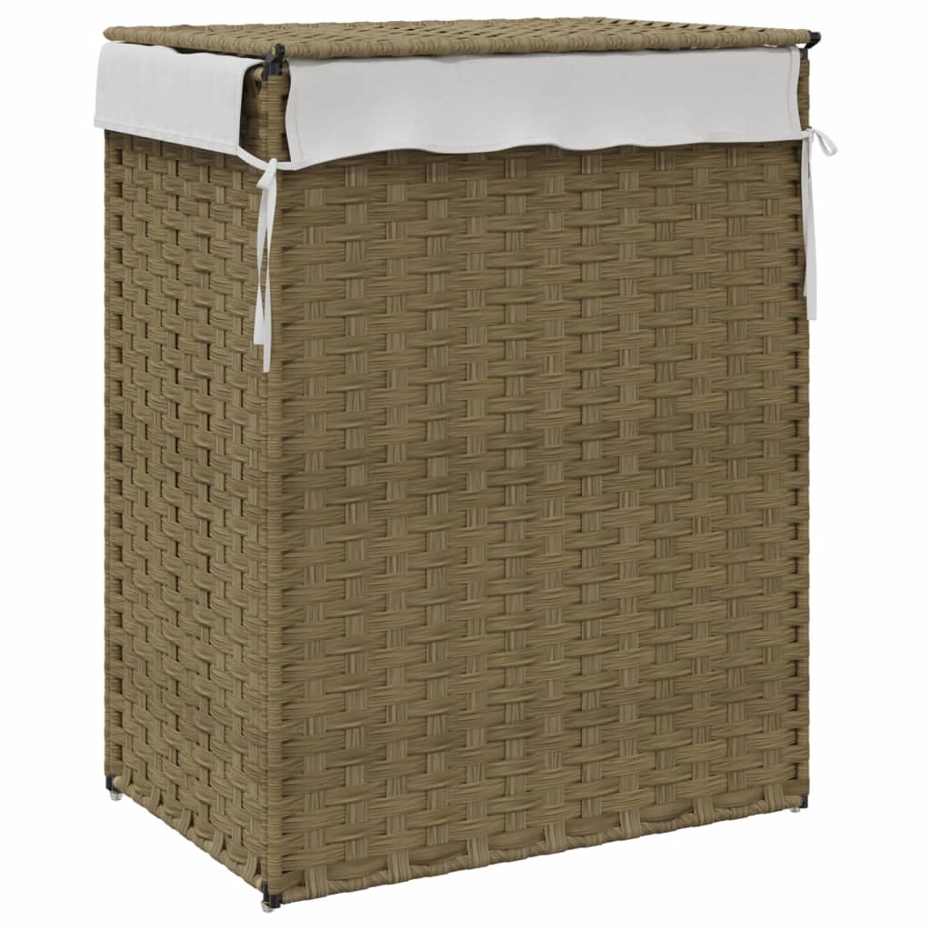 Tvättkorg Med Lock 46X33X60 Cm Konstrotting