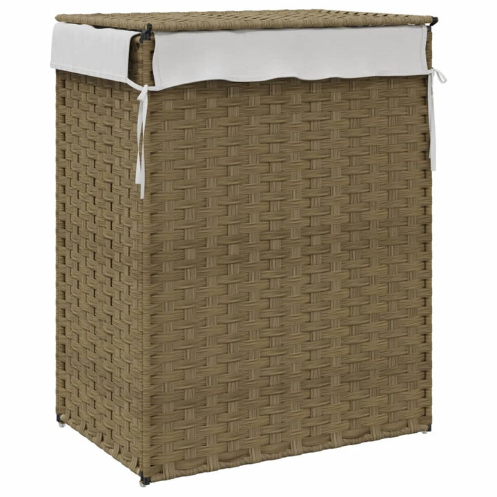 Tvättkorg Med Lock 46X33X60 Cm Konstrotting