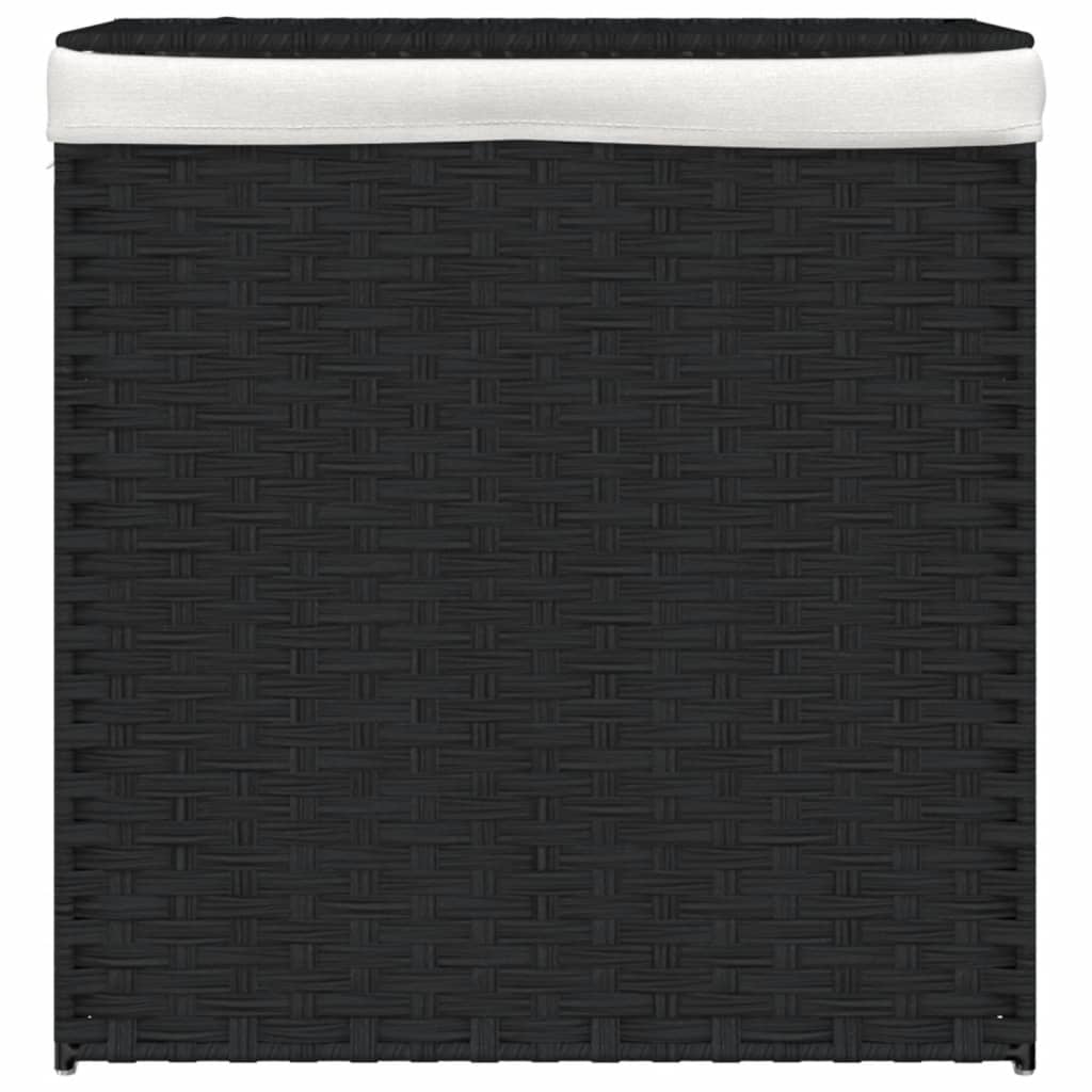 Tvättkorg Med 2 Sektioner 53X35X57 Cm Konstrotting