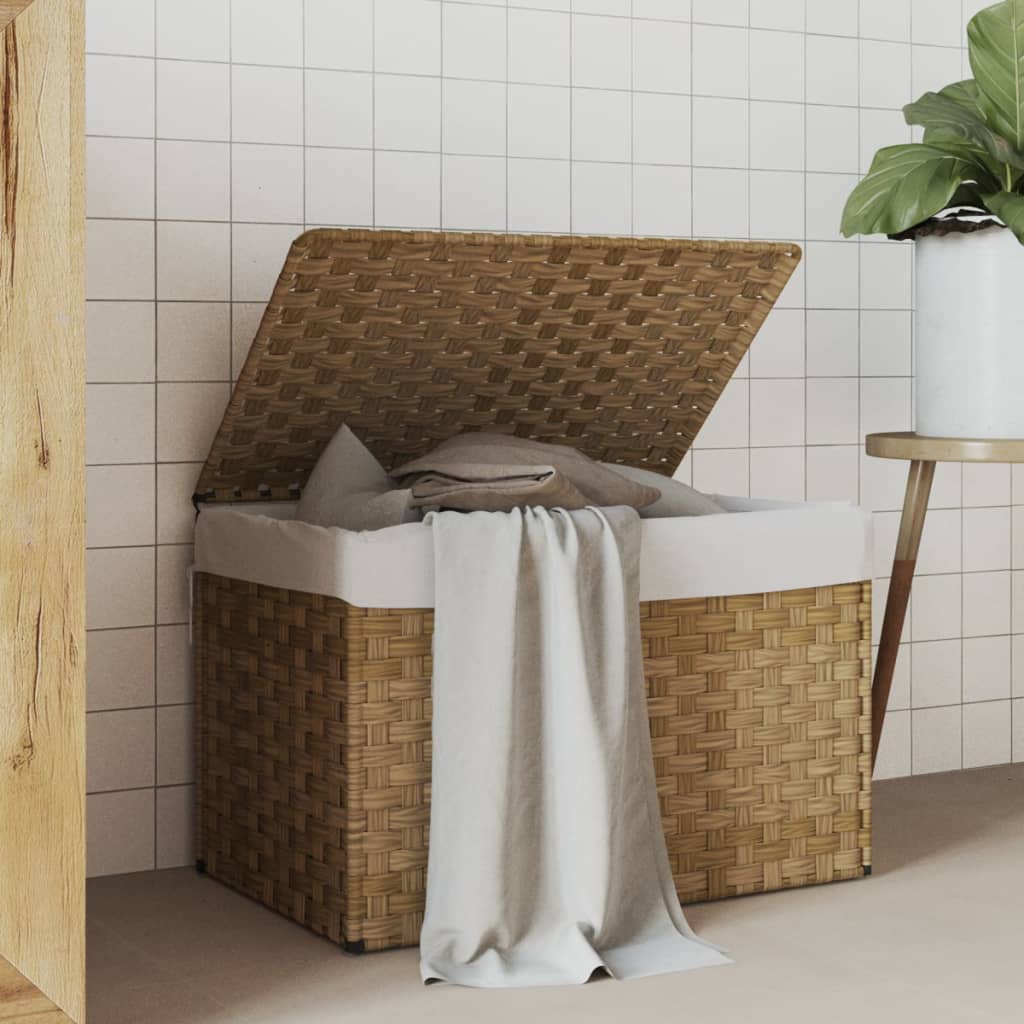 Tvättkorg Med Lock 55,5X35X34 Cm Konstrotting