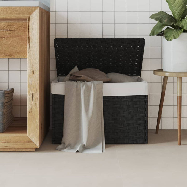 Tvättkorg Med Lock 55,5X35X34 Cm Konstrotting
