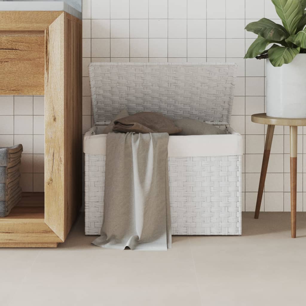Tvättkorg Med Lock 55,5X35X34 Cm Konstrotting