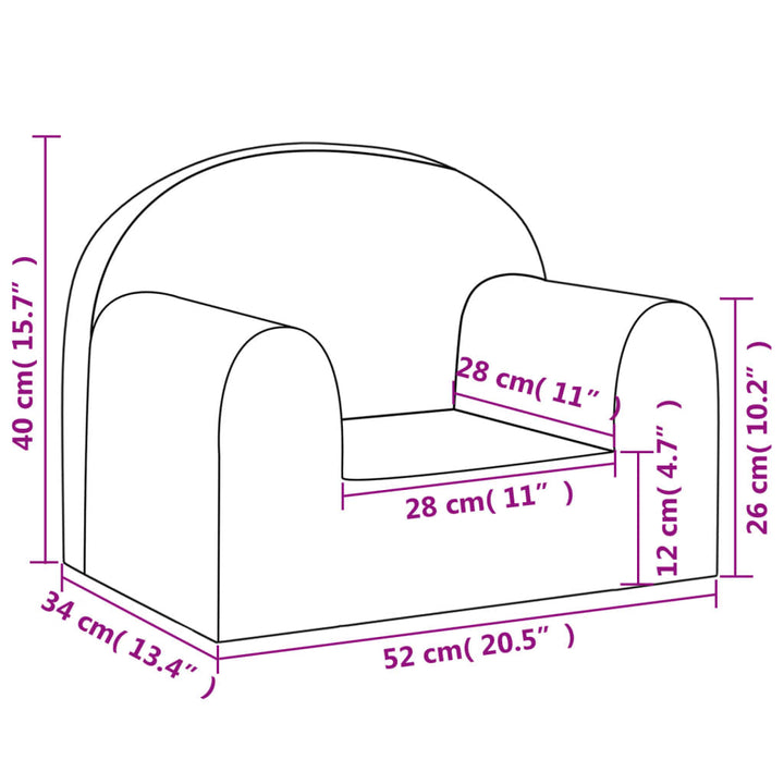 Barnsoffa Mjuk Plysch