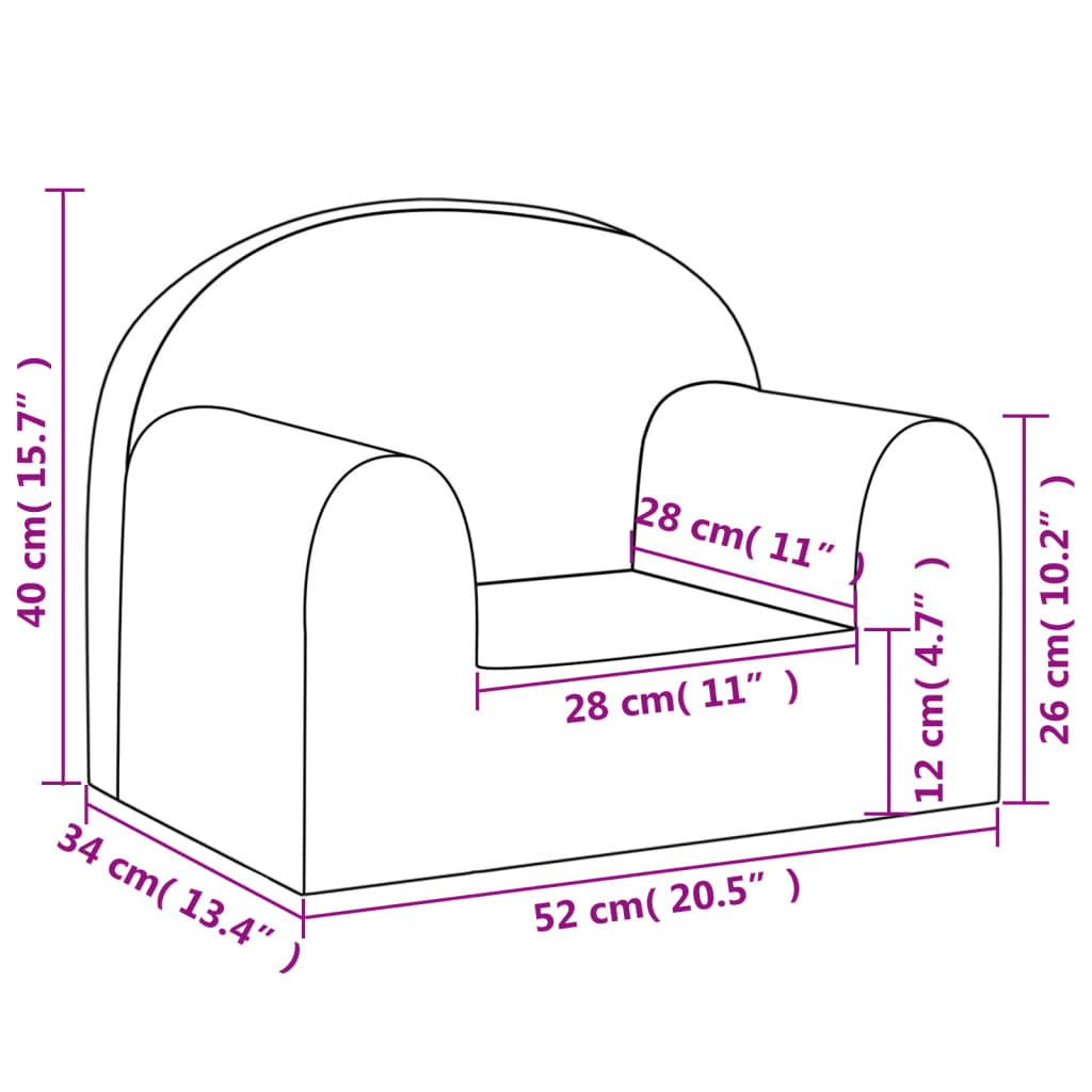 Barnsoffa Mjuk Plysch