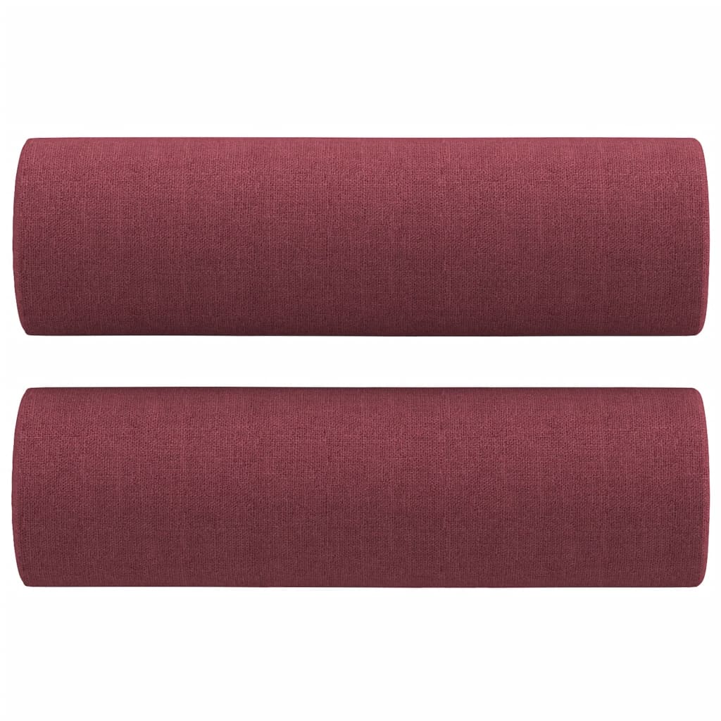 2-Sits Soffa Med Prydnadskuddar Tyg