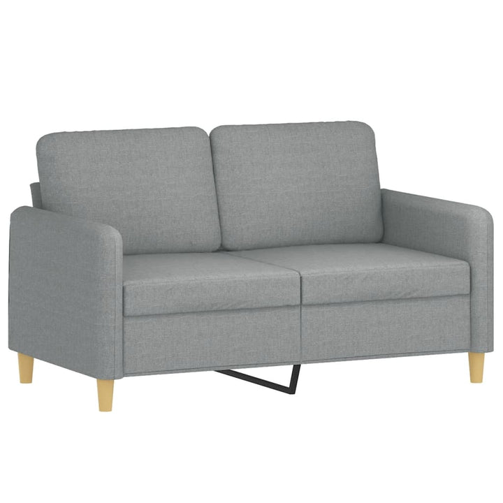 2-Sits Soffa Med Prydnadskuddar Tyg