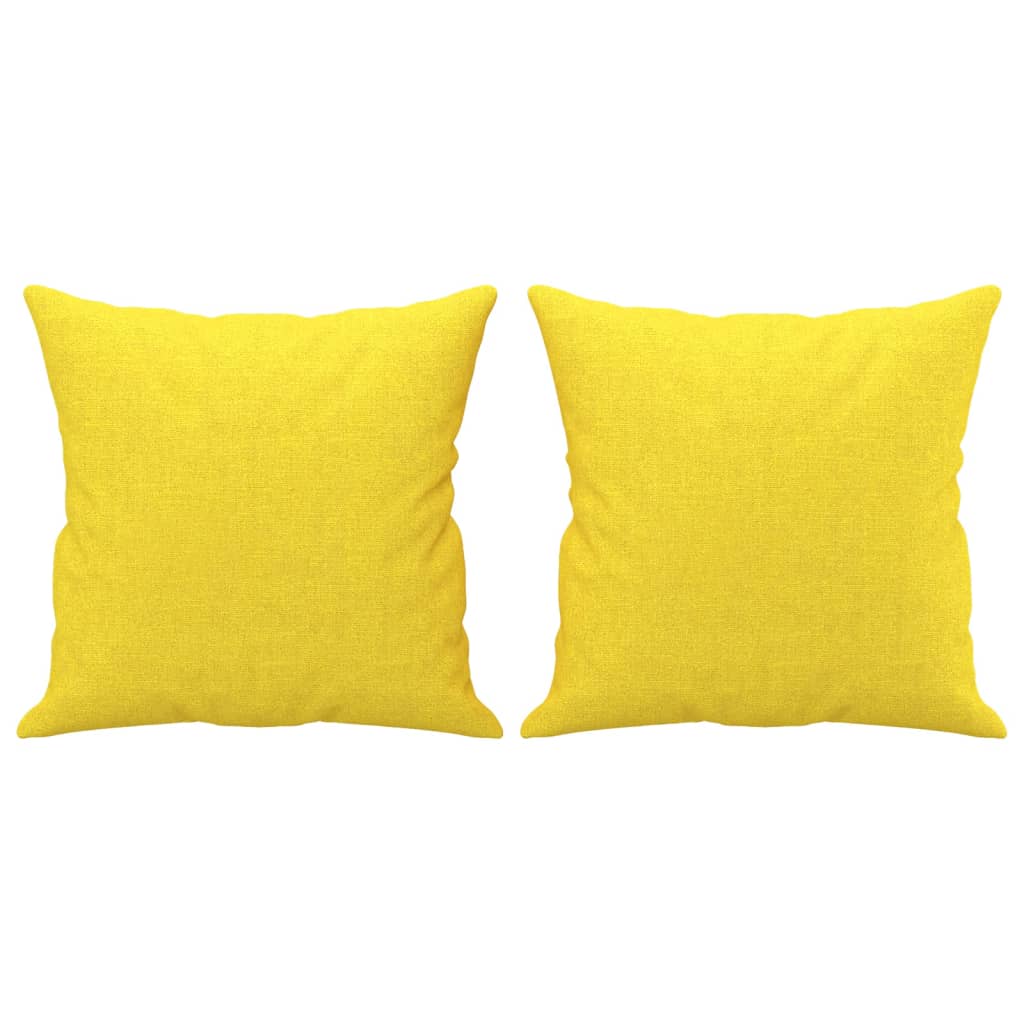 2-Sits Soffa Med Prydnadskuddar Tyg