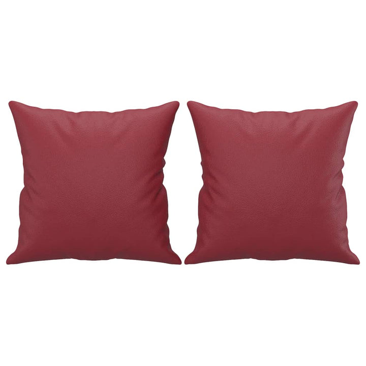 2-Sits Soffa Med Prydnadskuddar Konstläder