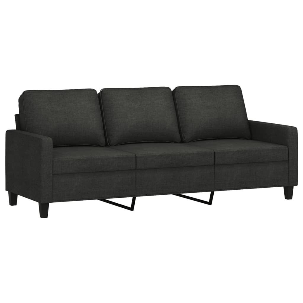 3-Sitssoffa Med Fotpall 180 Cm Tyg