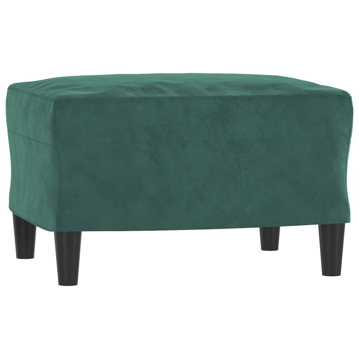 Fåtölj Med Fotpall 60 Cm Sammet