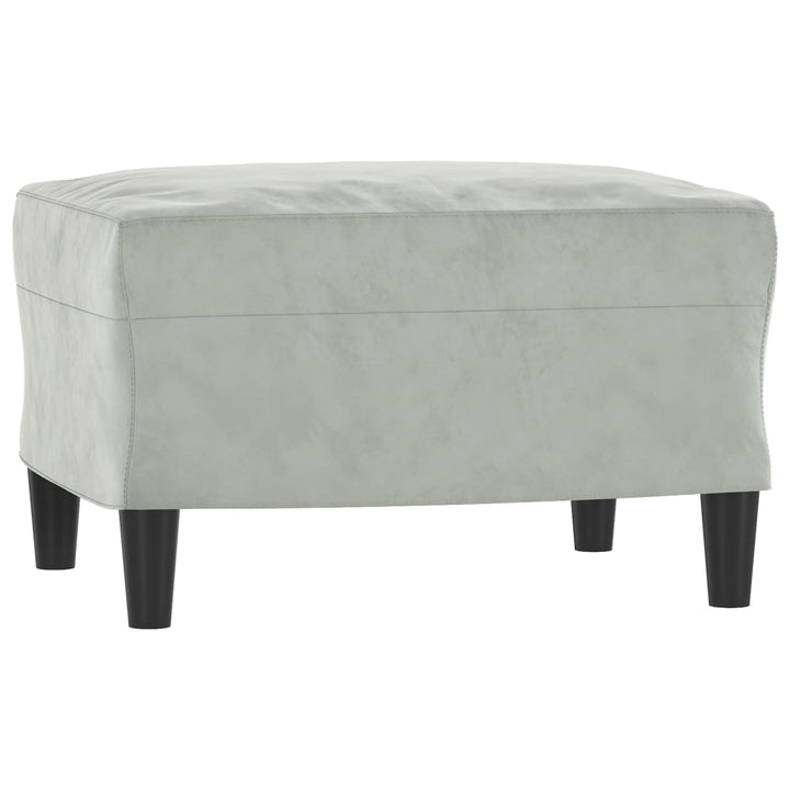 3-Sitssoffa Med Fotpall 180 Cm Sammet