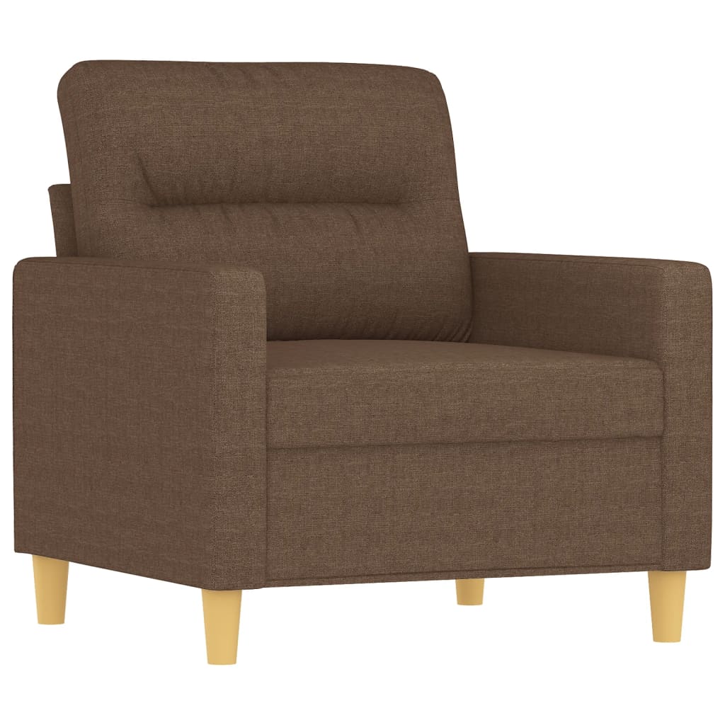 Fåtölj Med Fotpall 60 Cm Tyg