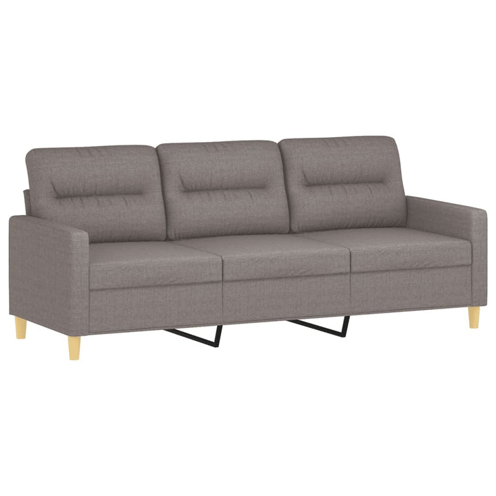 3-Sitssoffa Med Fotpall 180 Cm Tyg
