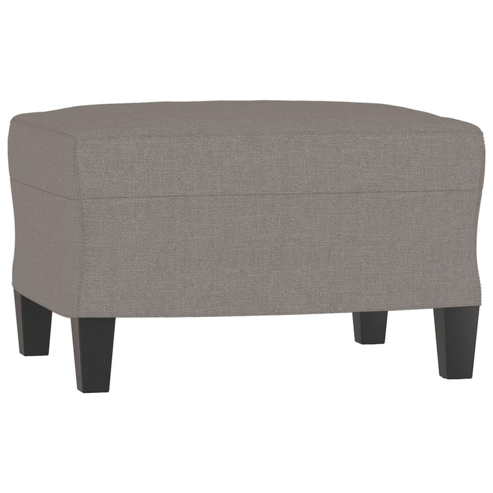Fåtölj Med Fotpall 60 Cm Tyg