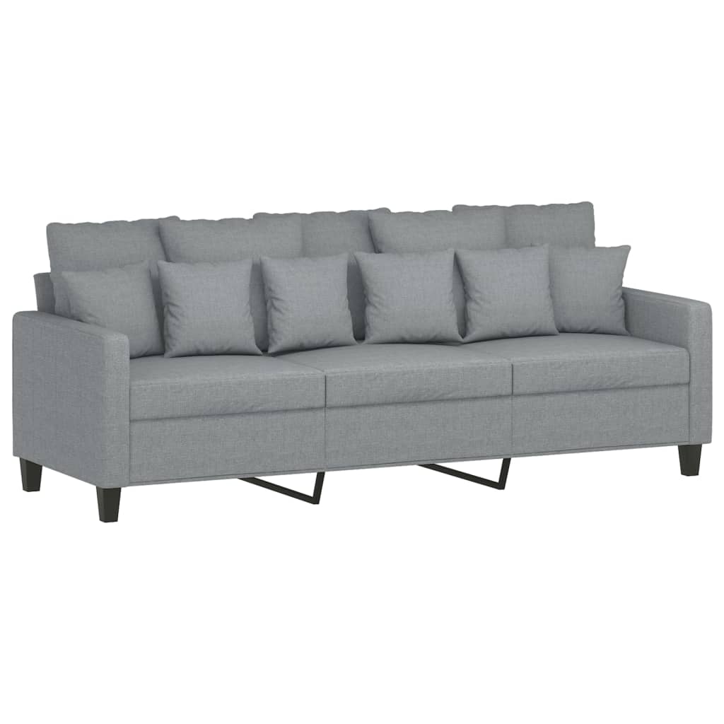 3-Sitssoffa Med Fotpall 180 Cm Tyg