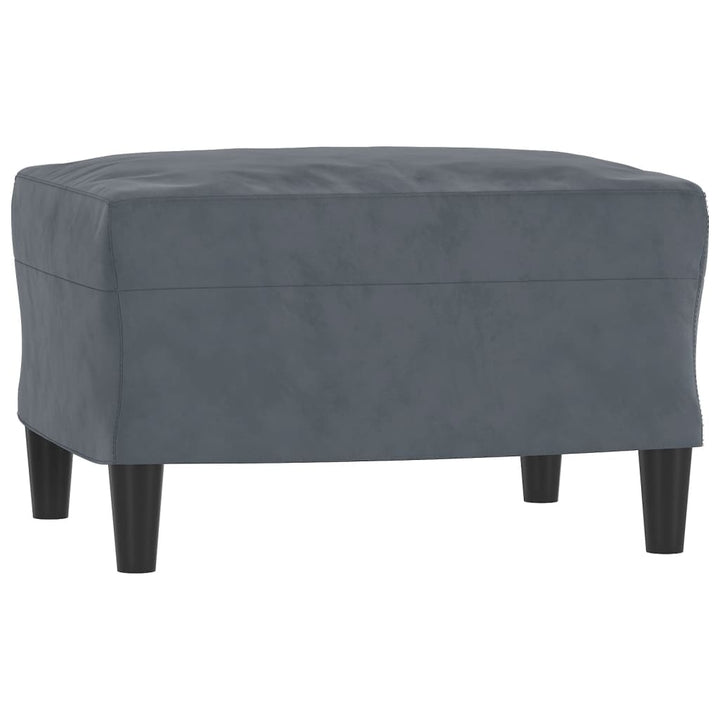 3-Sitssoffa Med Fotpall 180 Cm Sammet