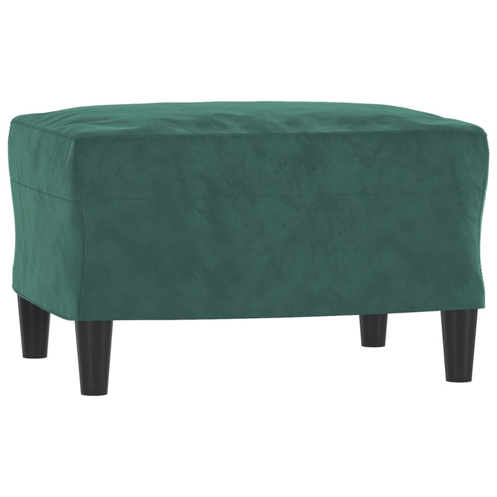 3-Sitssoffa Med Fotpall 180 Cm Sammet