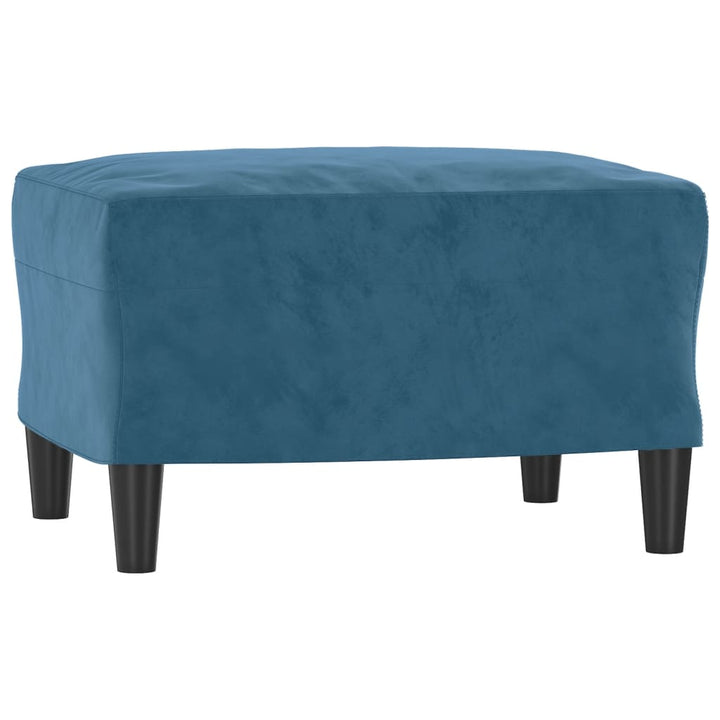 3-Sitssoffa Med Fotpall 180 Cm Sammet