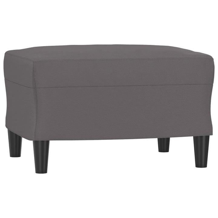 3-Sitssoffa Med Fotpall 180 Cm Konstläder
