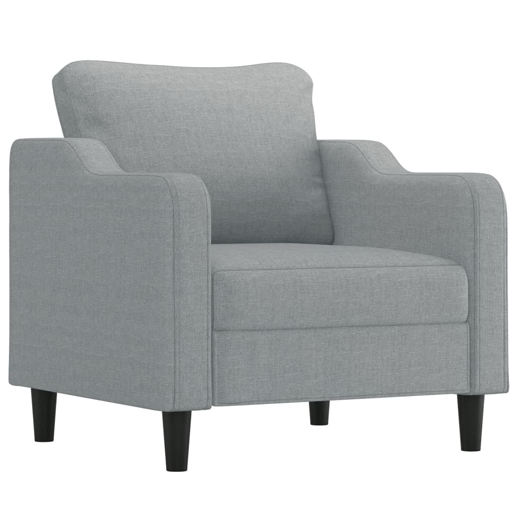 Fåtölj Med Fotpall 60 Cm Tyg