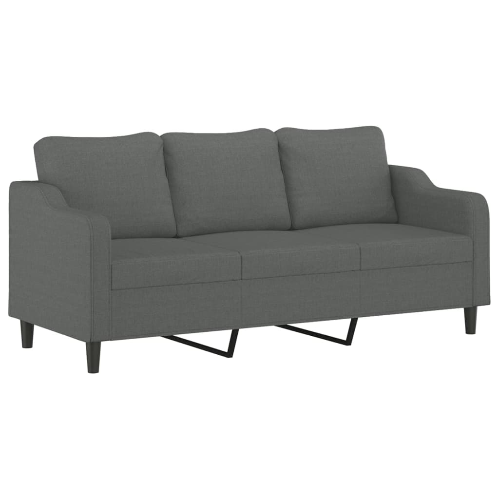3-Sitssoffa Med Fotpall 180 Cm Tyg