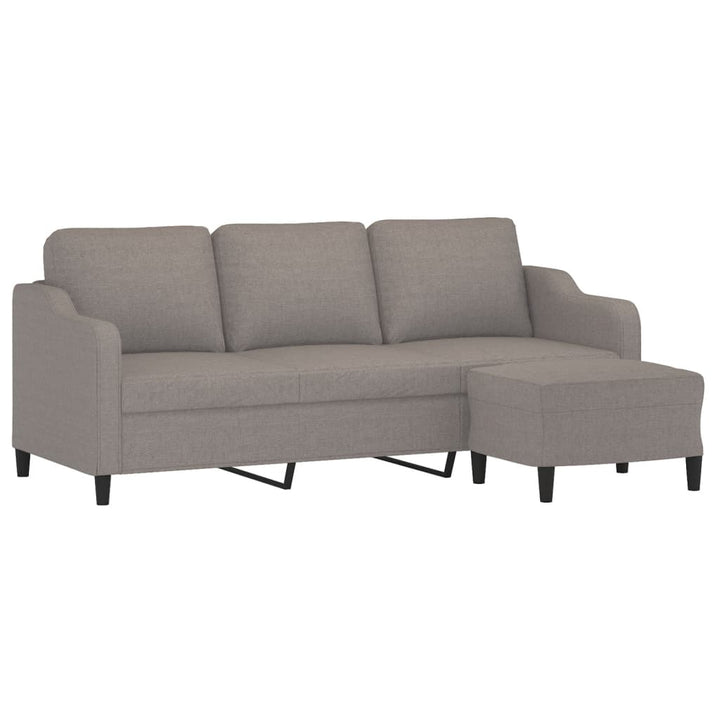 3-Sitssoffa Med Fotpall 180 Cm Tyg