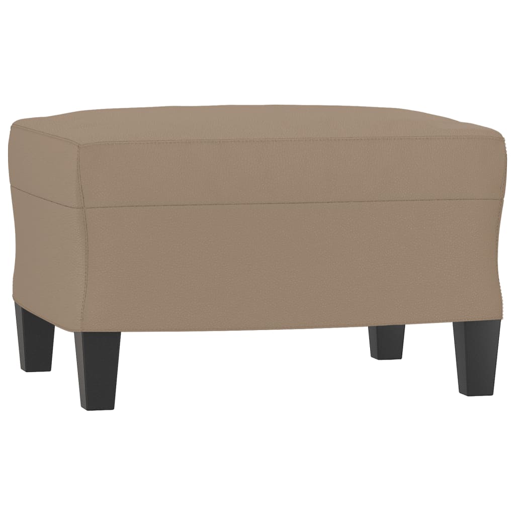 Fåtölj Med Fotpall 60 Cm Konstläder