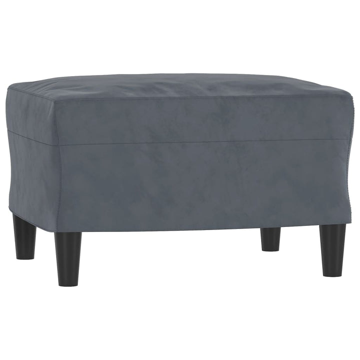 3-Sitssoffa Med Fotpall 180 Cm Sammet