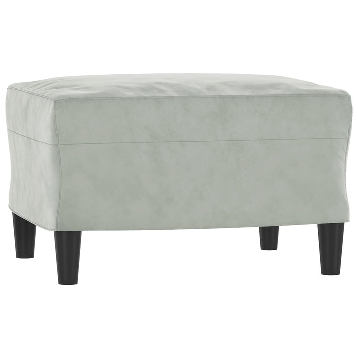 3-Sitssoffa Med Fotpall 180 Cm Sammet