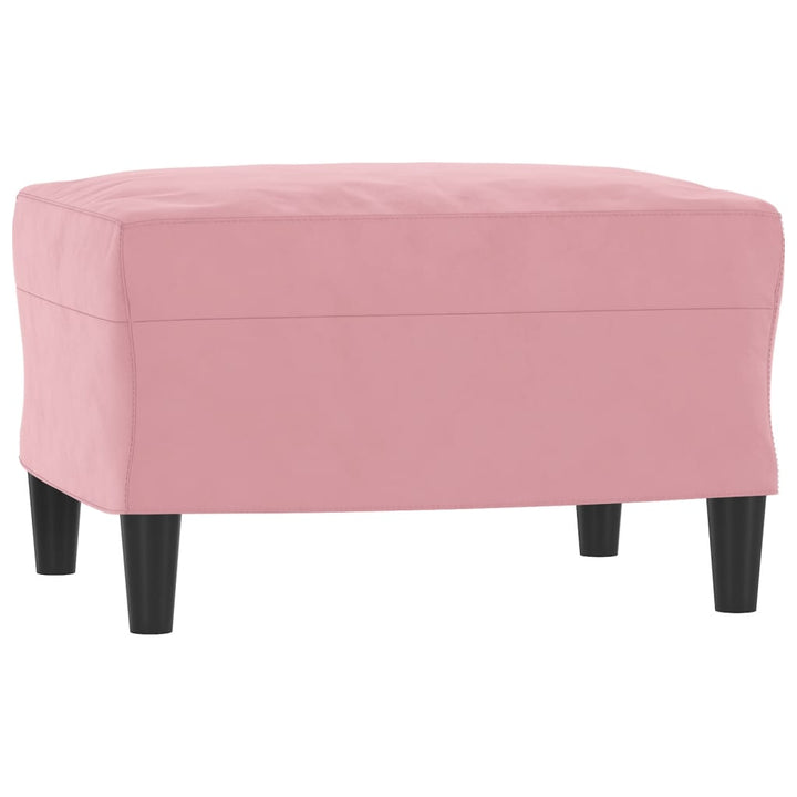3-Sitssoffa Med Fotpall 180 Cm Sammet