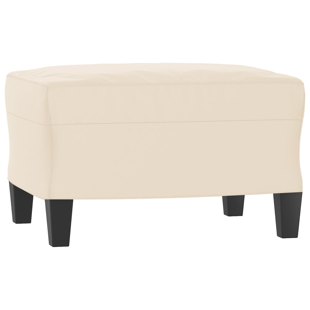 Fåtölj Med Fotpall 60 Cm Mikrofibertyg