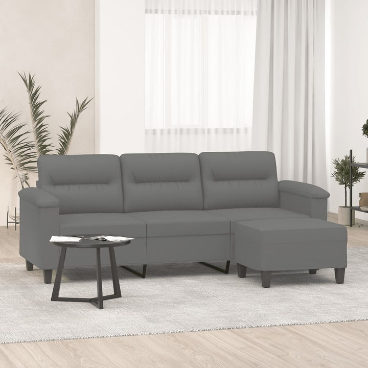 3-Sitssoffa 180 Cm Mikrofibertyg