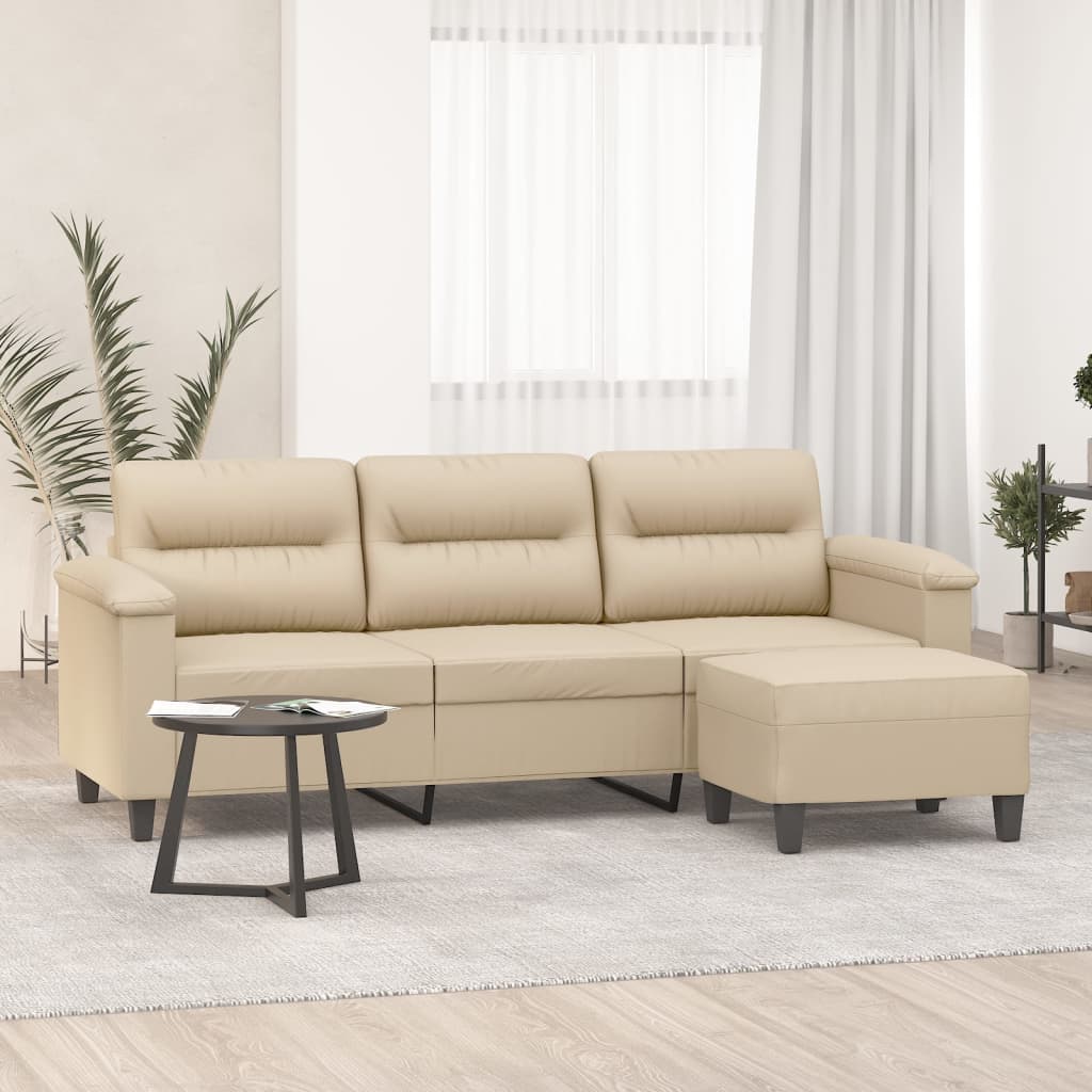 3-Sitssoffa 180 Cm Mikrofibertyg