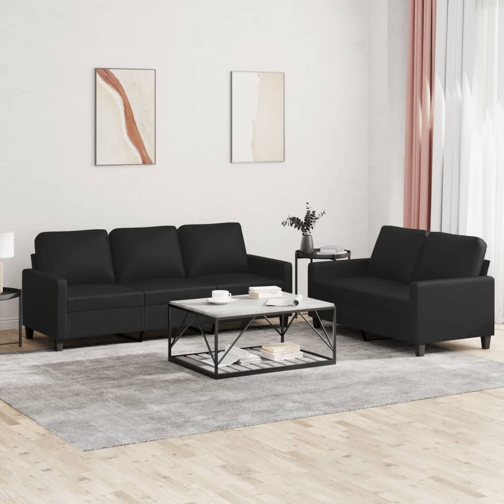 Soffgrupp 2 Delar Konstläder