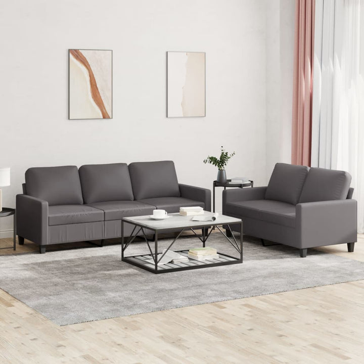 Soffgrupp 2 Delar Konstläder
