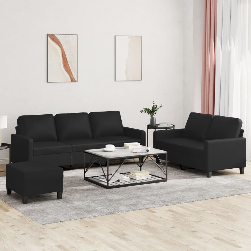 Soffgrupp 2 Delar Konstläder
