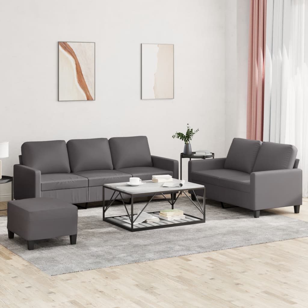 Soffgrupp 2 Delar Konstläder