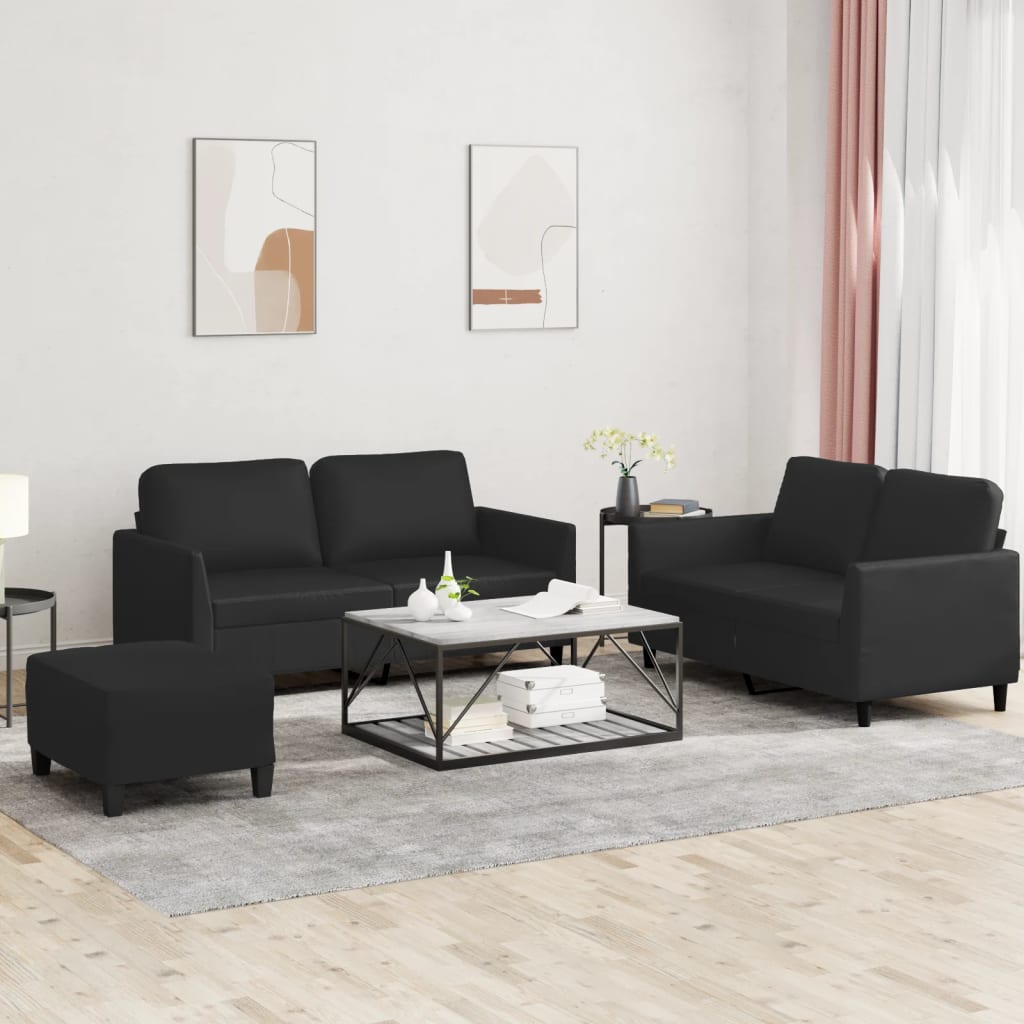 Soffgrupp 2 Delar Konstläder
