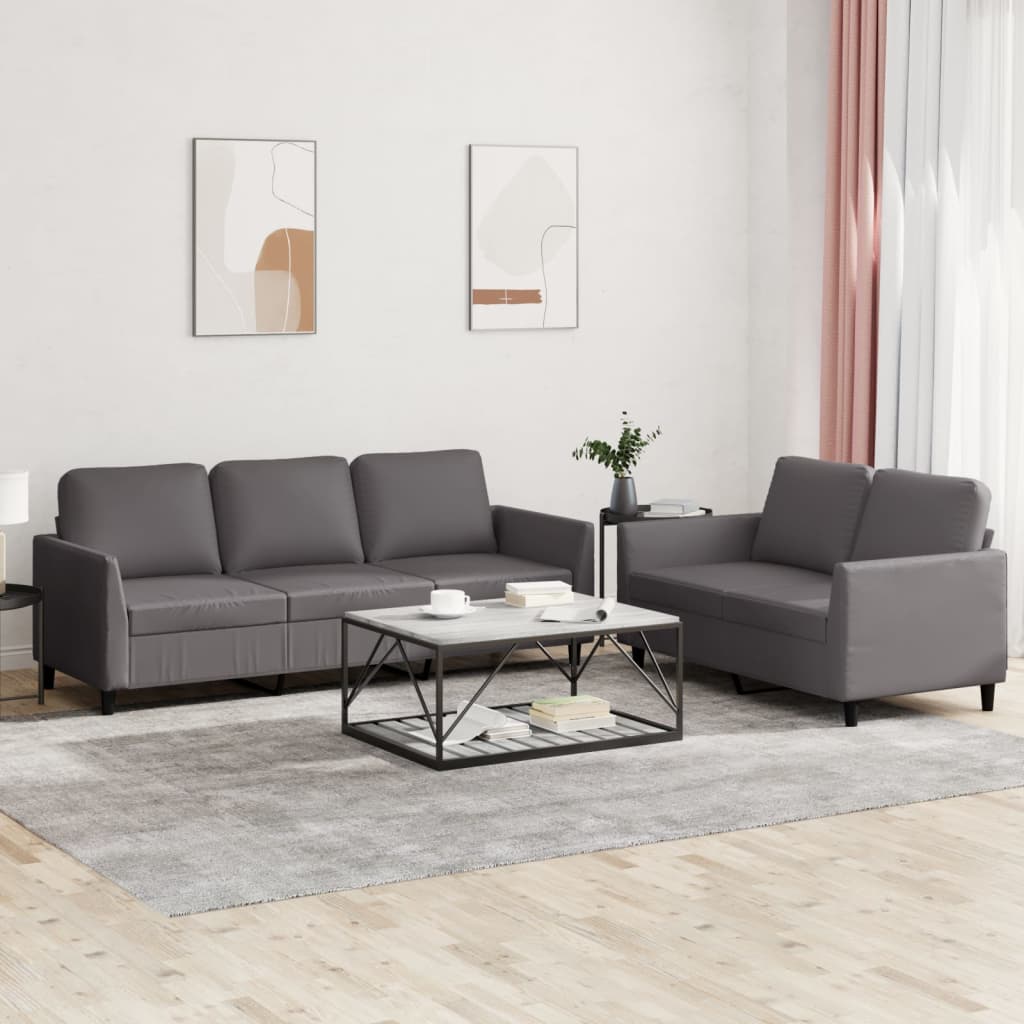 Soffgrupp 2 Delar Konstläder