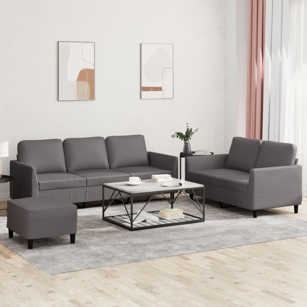 Soffgrupp 2 Delar Konstläder
