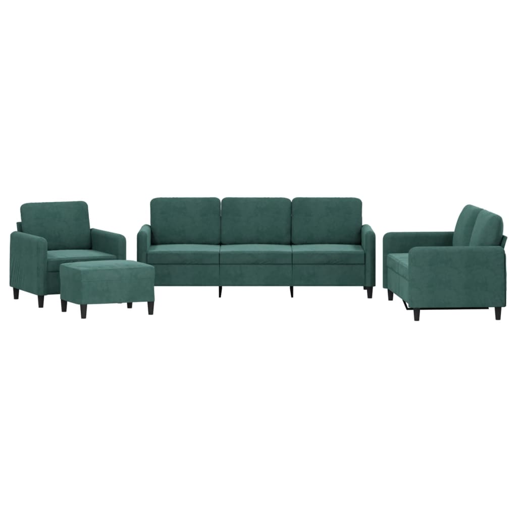 Soffgrupp 4 Delar Sammet