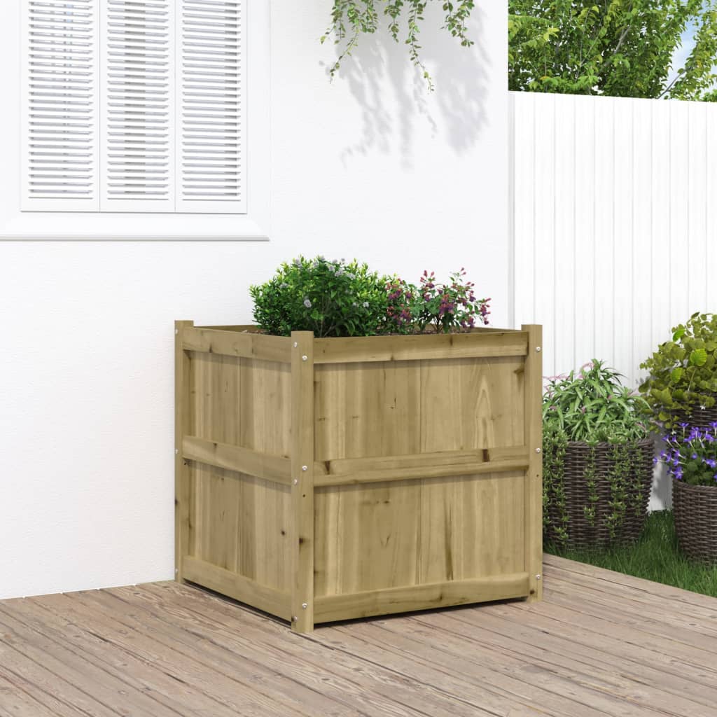Odlingslåda 70X70X70 Cm Massiv Furu